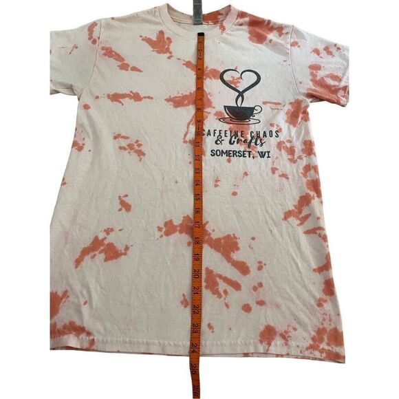 Caffeine Chaos & Crafts Tie Dye T Shirt Somerset Wisconsin WI Midwest Art - Picture 10 of 11